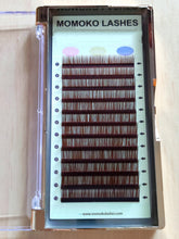 Load image into Gallery viewer, 0.15/0.20 Light Brown Flat Extensions-Mix Trays
