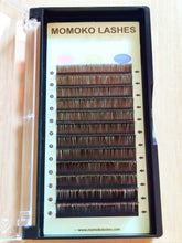 Load image into Gallery viewer, 0.15/0.20 Dark Brown Flat Extensions-Mix Trays
