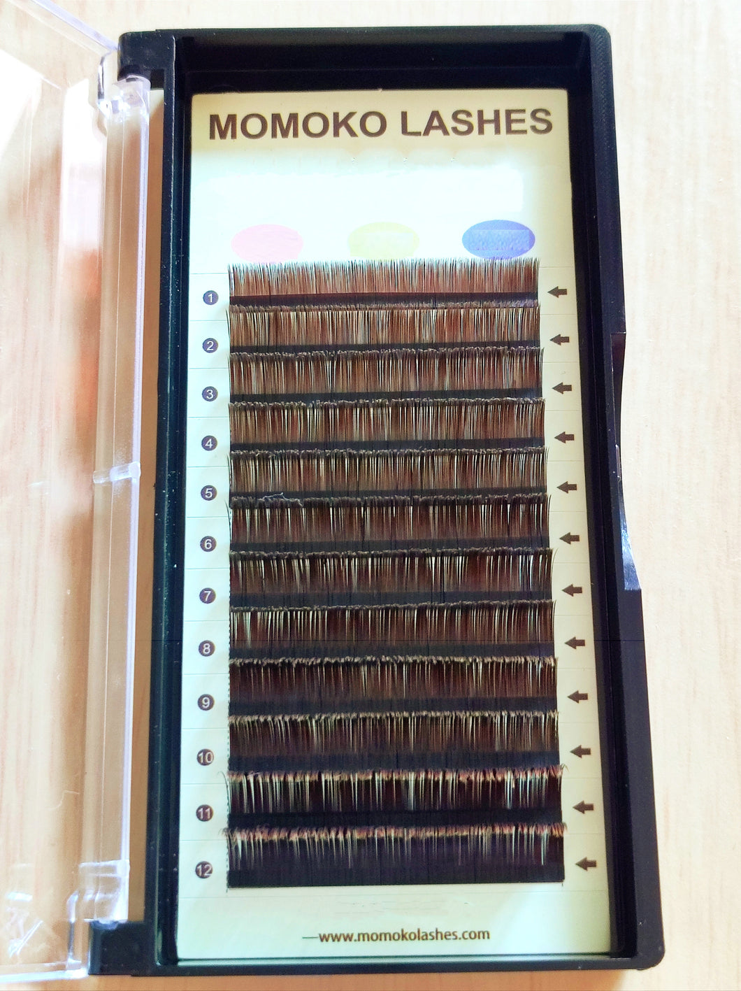 0.15/0.20 Dark Brown Flat Extensions-Mix Trays